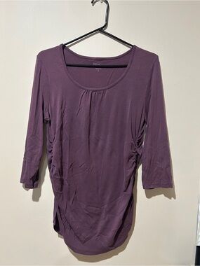 Plum Mimi Maternity Scoop Neck 3/4 Sleeve Women’s Top